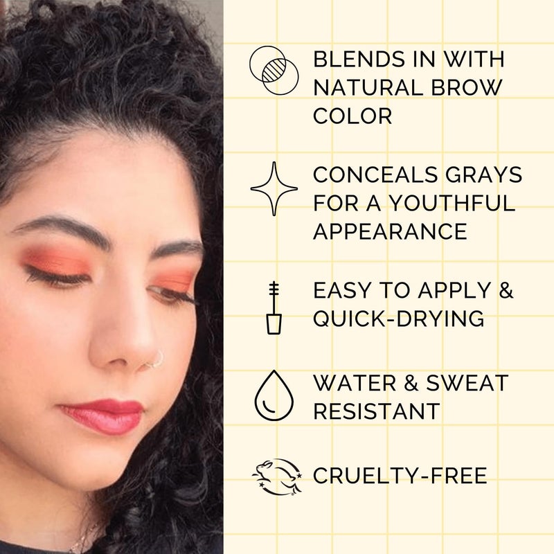 Elizabeth Mott Queen of the Fill Tinted Eyebrow Gel â€“ Brow Filler, Volumizer & Setter â€“ Defines, Shapes & Covers Gray Hairs â€“ Water-Resistant, Long-Lasting â€“ Cruelty-Free â€“ Blonde Shade 4g - Image 5